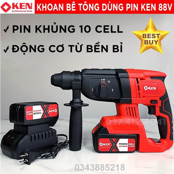 Máy khoan đục bêtông KEN 118V