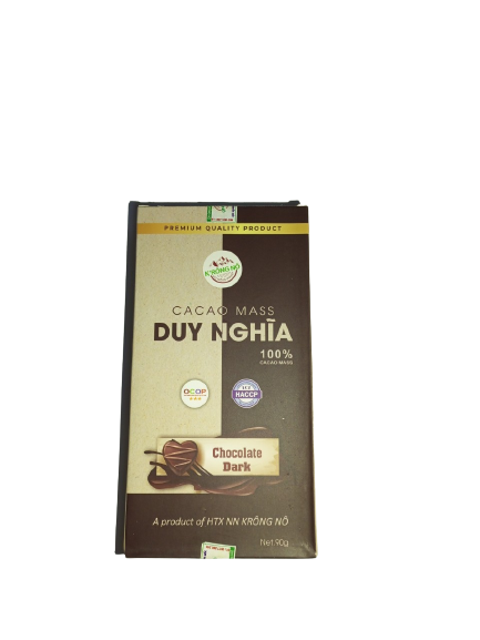 CHOCOLATE - HỘP 90G 100% CACAO MASS