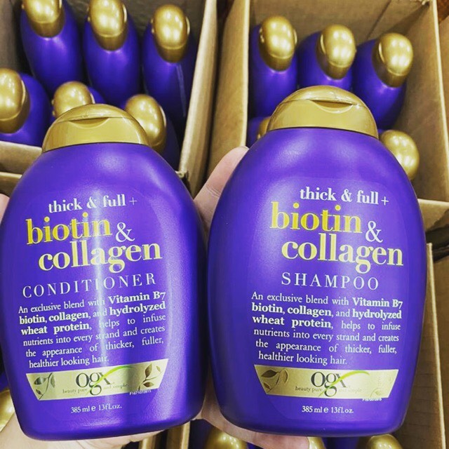 Thick & Full Organix Biotin & Collagen Shampoo Set