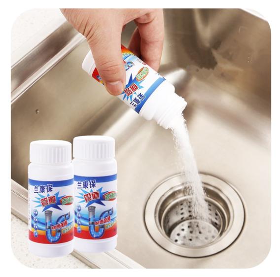 Smart1688 2 Lọ Bột Thông Ống Nước thông cống Siêu Mạnh