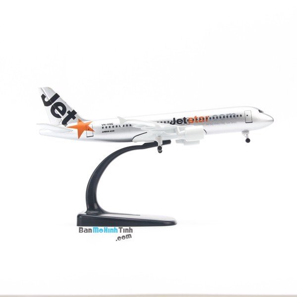 [HCM]Mô hình máy bay Jetstar Airways Airbus A320 20cm Everfly