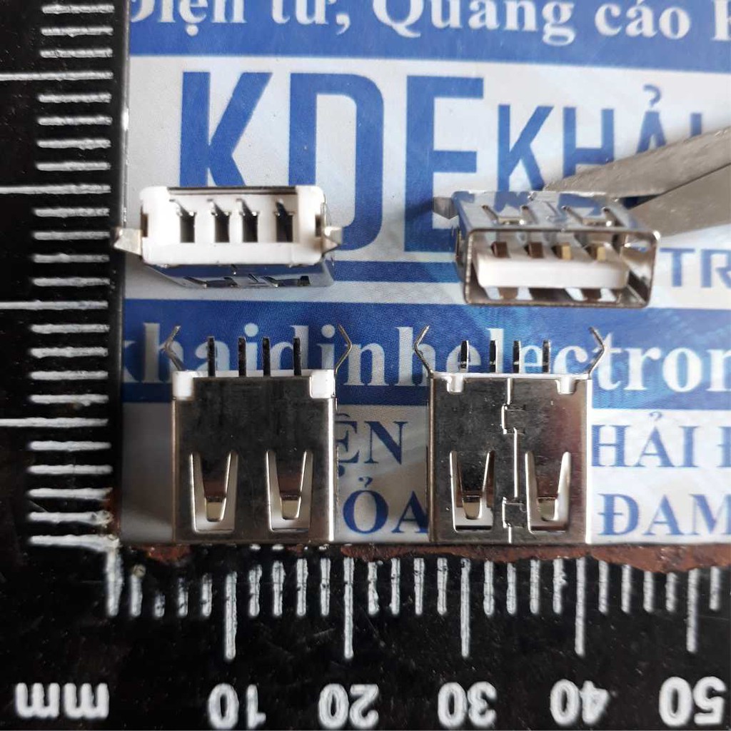 20 cái đầu cổng usb cái a, 180 độ 4p chân cắm trụ cắm cong kde3840