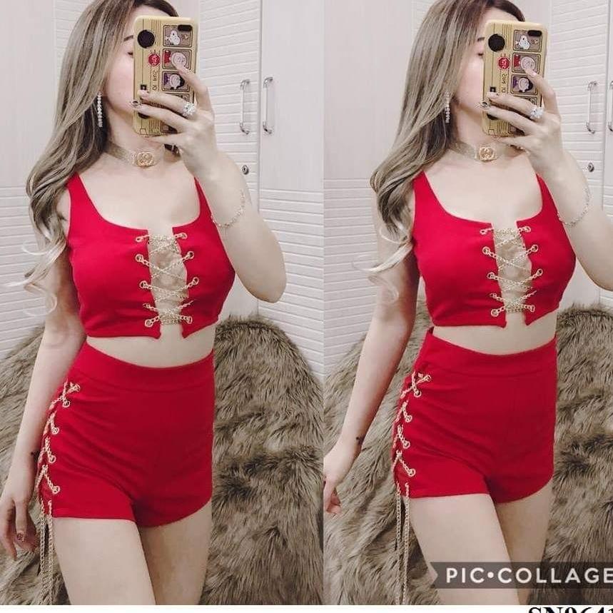 Sét áo ngắn phối xích cá tinh