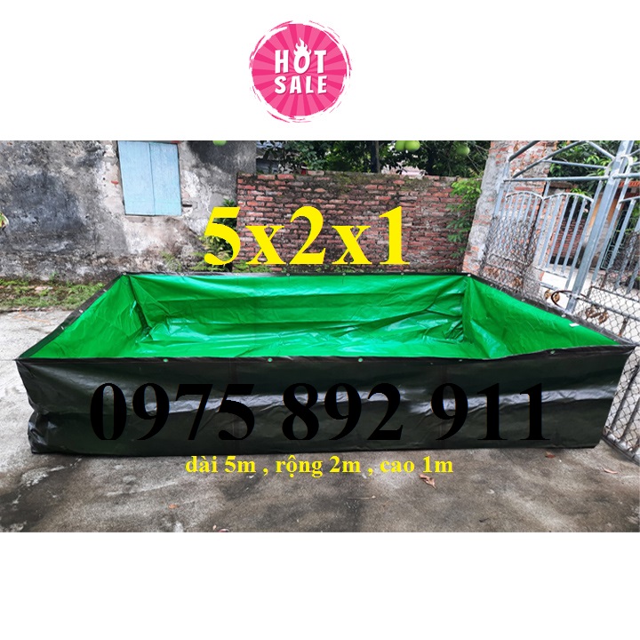 BỂ BẠT NUÔI ỐC ẾCH CÁ - XANH BỘ ĐỘI