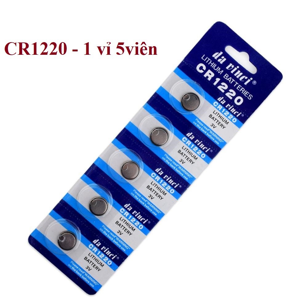 PIN CR1220 Lithium (1 vỉ 5 viên)