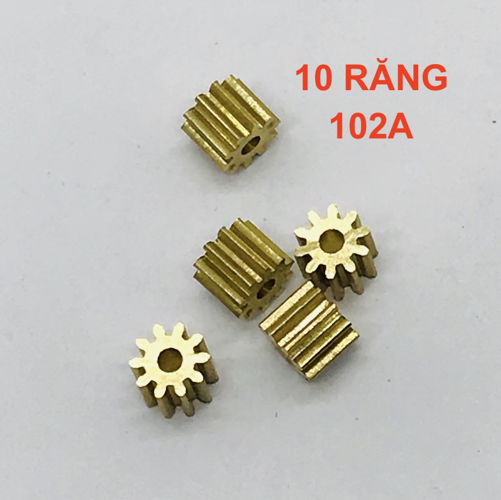 Bánh răng đồng mini cho motor trục 2mm 8 răng 10 răng 12 răng DIY