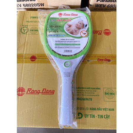 Vợt bắt muỗi điện tử Rạng Đông chính hãng(bảo hành 12 tháng)
