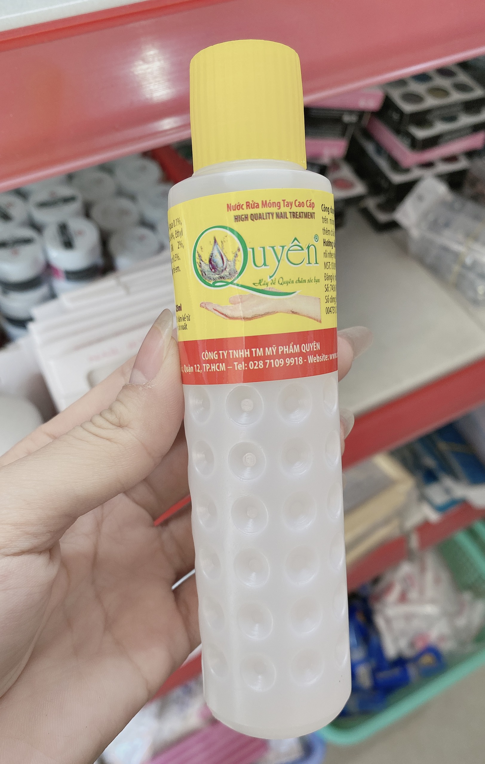 Nước rửa móng quyên cao cấp ,aceton 125ml ,500ml ,1000ml - mini nails