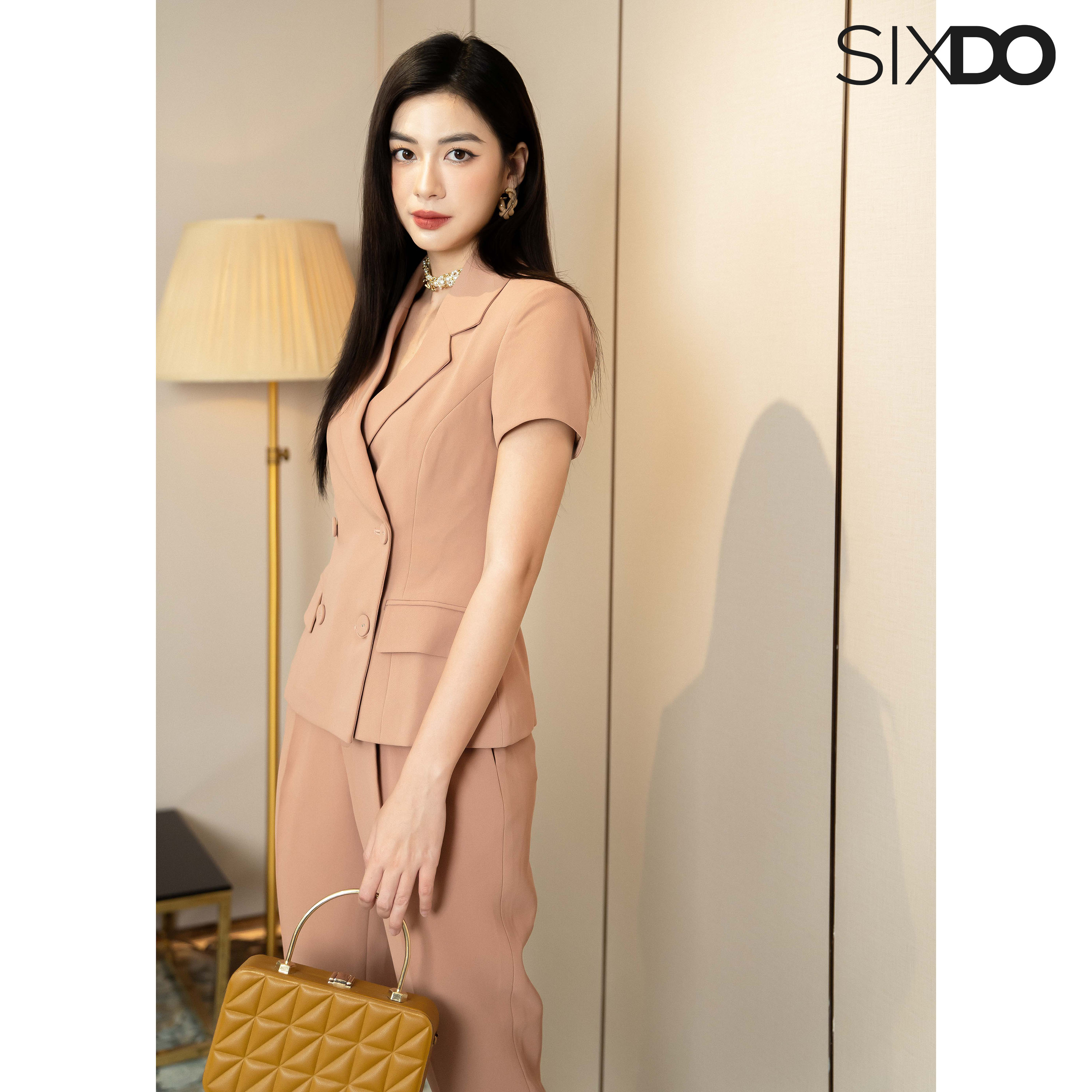Áo Vest nữ ngắn tay SIXDO (Double Breasted Vest)