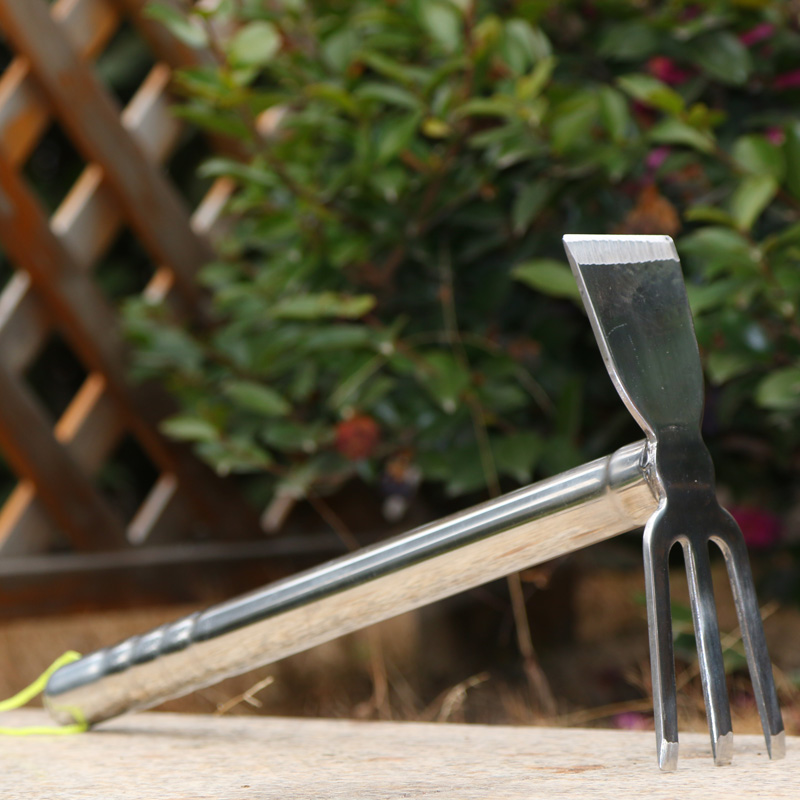 Cuốc cào xới đất Inox 2 chức năng