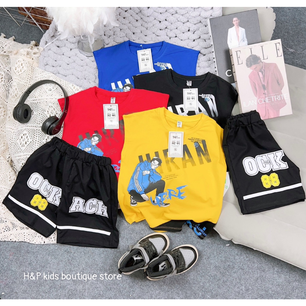 BỘ COTTON BÉ TRAI SIZE 18-30KG(88)