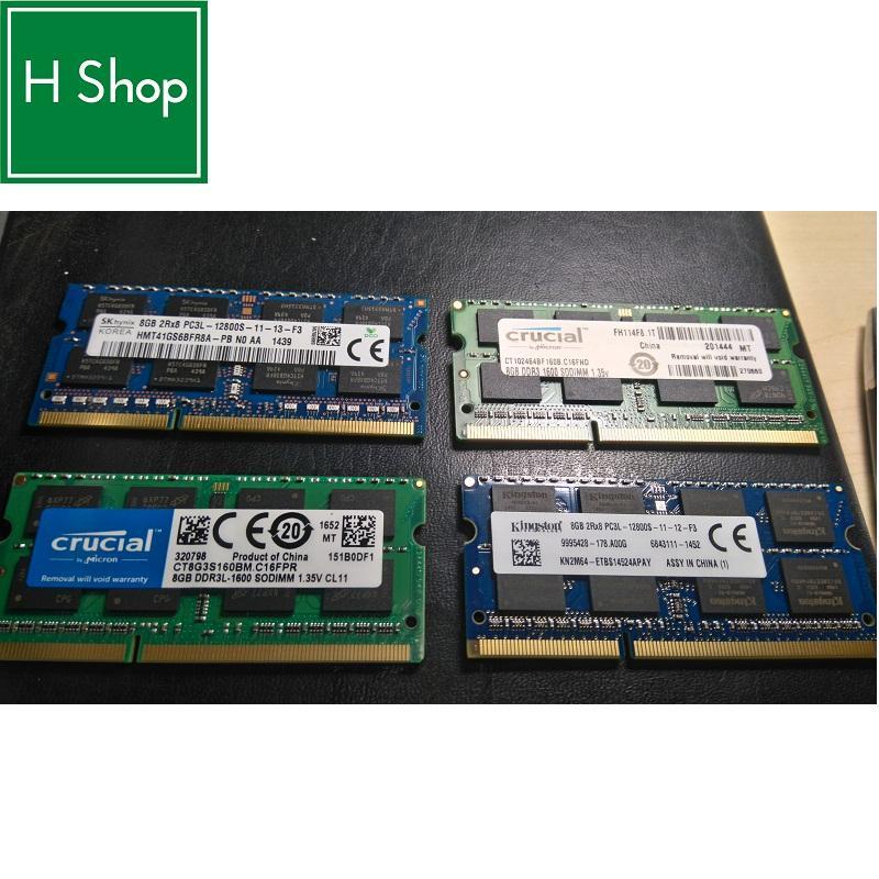 Bảng giá Laptop Memory RAM 8GB DDR3 1600 MHz PC3L-12800 SODIMM 204 pin Unbuffered Phong Vũ