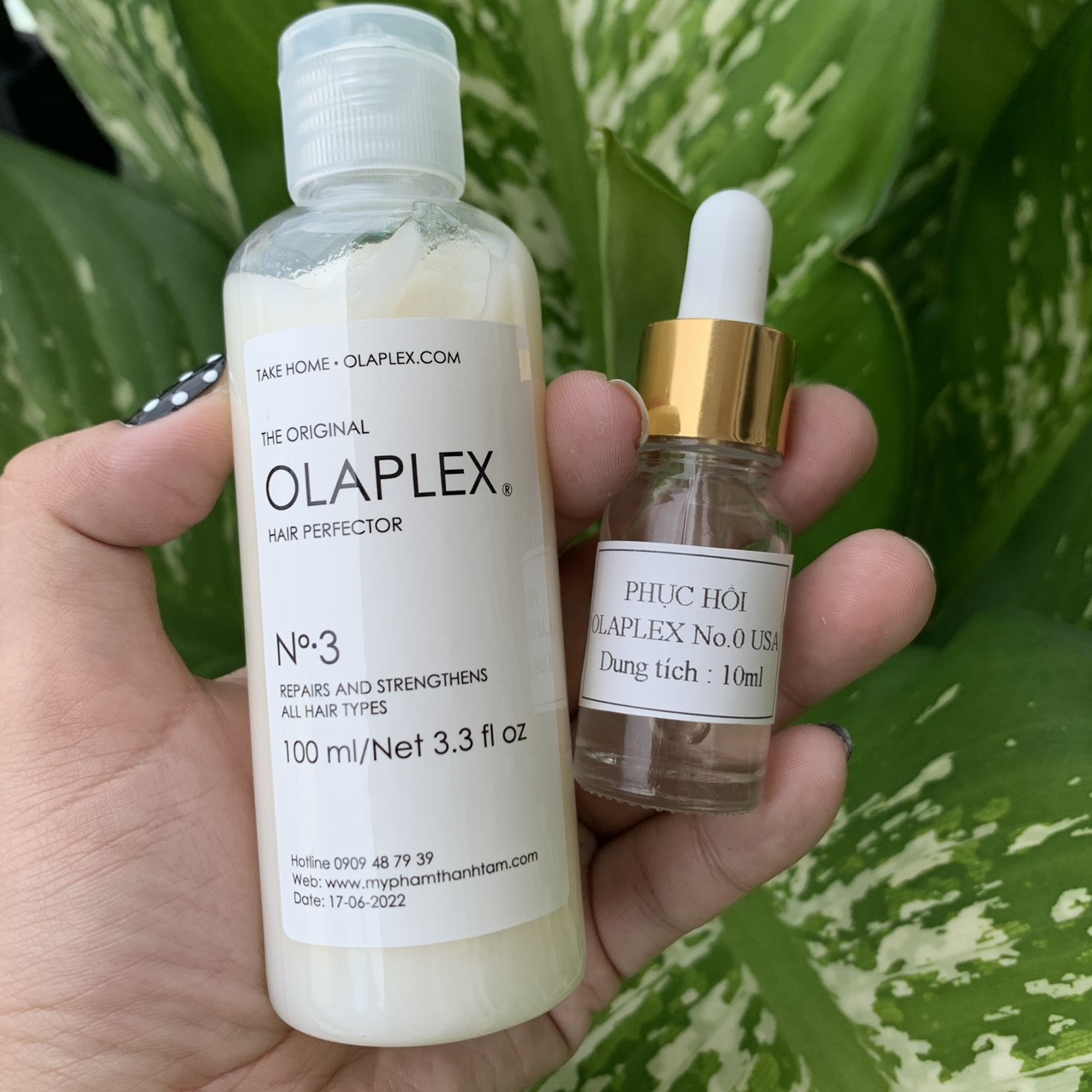 [HCM]*>*COMBO PHỤC HỒI TÓC TẠI NHÀ SIÊU ĐỈNH OLAPLEX 100ML/10ML