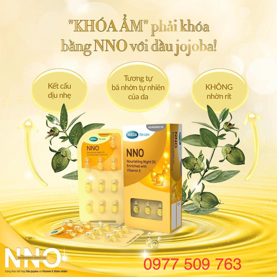 1 viên - Viên  VITAMIN E NNO dưỡng ẩm - khóa ẩm da