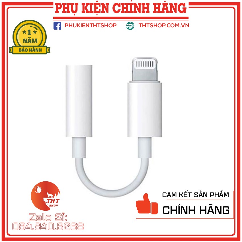Jack chuyển đổi chinh hãng Iphone đầu lightning to 3.5 mm