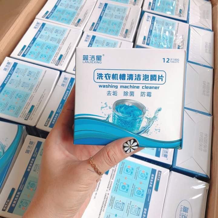 VIÊN TẨY VỆ SINH MÁY GIẶT 2020 (hộp 12 viên)