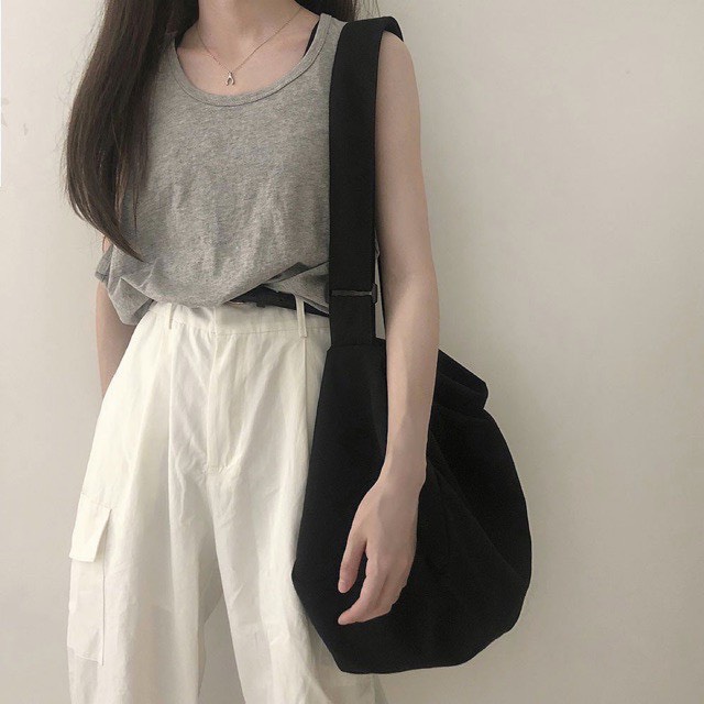 túi unisex uzzang canvas mã 03