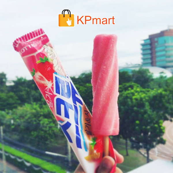 Kem xoắn dâu táo Hàn Quốc Lotte Screw Bar 75ML
