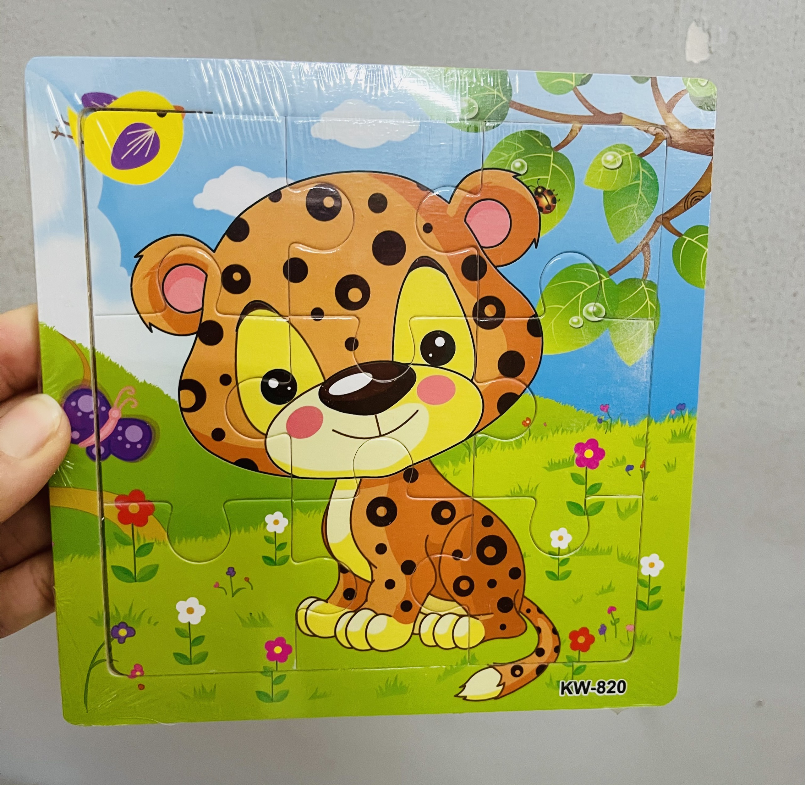 Ghép hình gỗ 9 mảnh cho bé - Đồ chơi gỗ thông minh