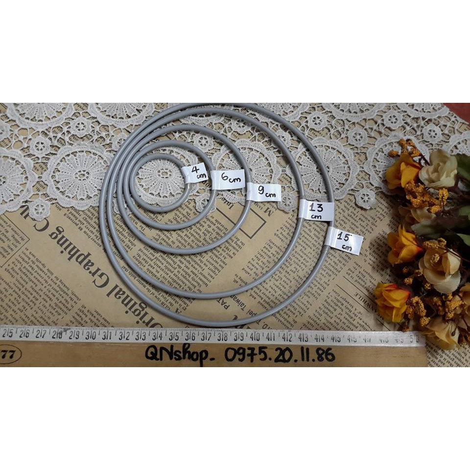 2 cái vòng sắ làm Dreamcatcher, nguyên liệu Handmade, nguyên liệu làm Dreamcatcher
