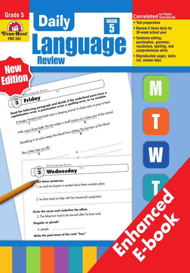 DAILY LANGUAGE  REVIEW - 8 BOOKS