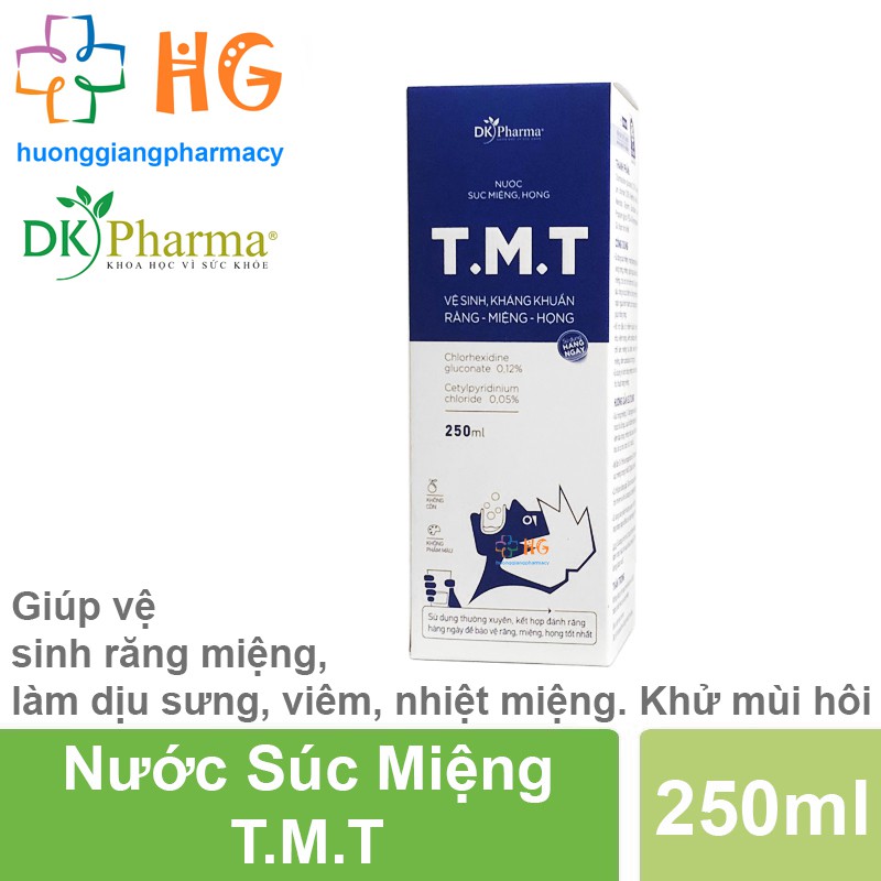 Nước Súc Họng T.M.T - Giúp vệ sinh răng miệng, làm dịu sưng, viêm, nhiệt miệng, khử mùi hôi