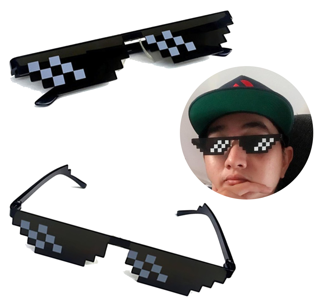Mắt Kính Thug Life 6 Chấm Siêu Ngầu (có bản to và bản nhỏ)