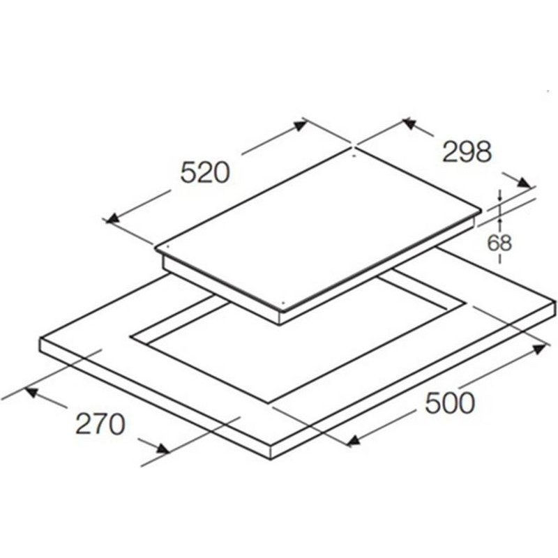 Bếp từ Domino Hafele Malia