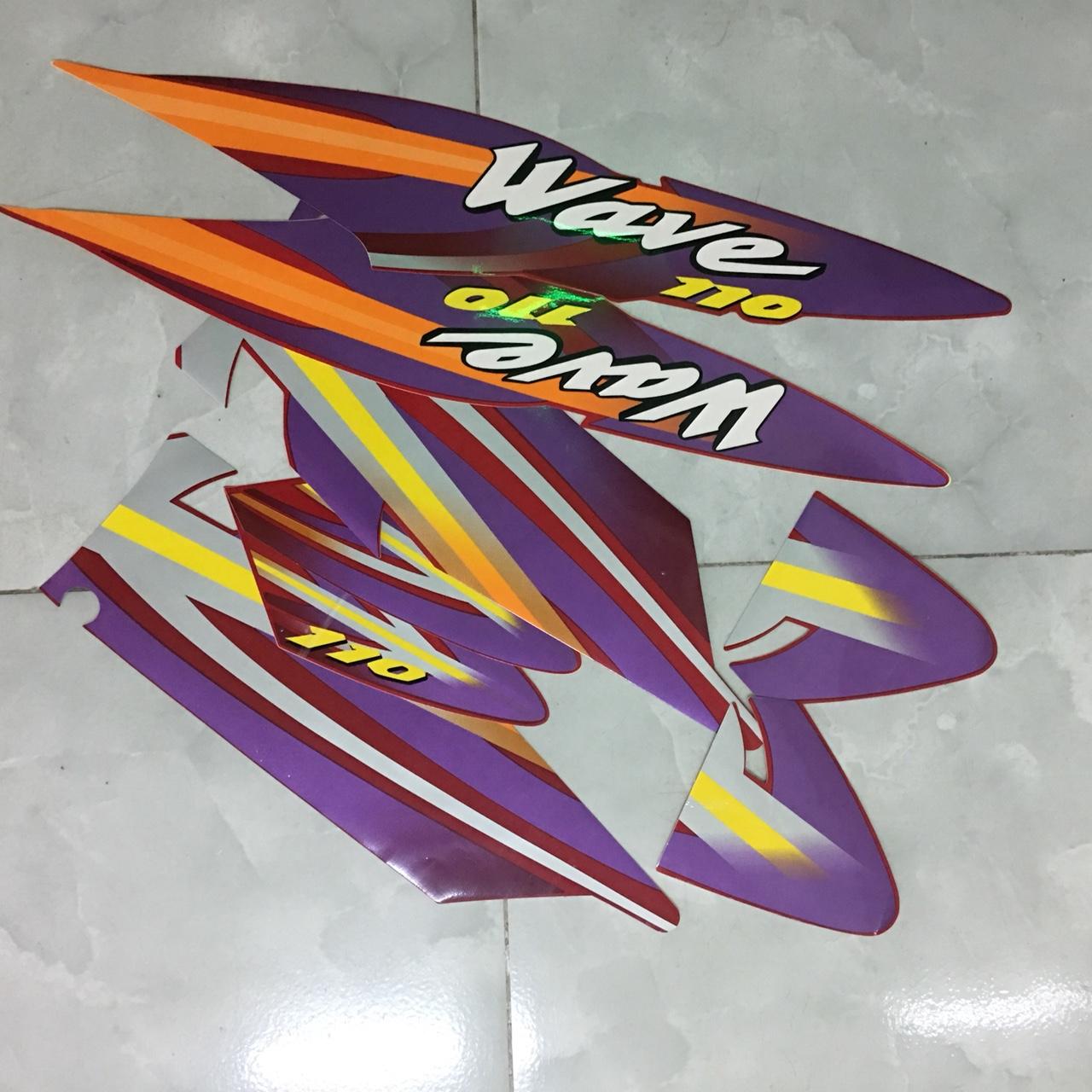 Bộ tem dán xe wave 110