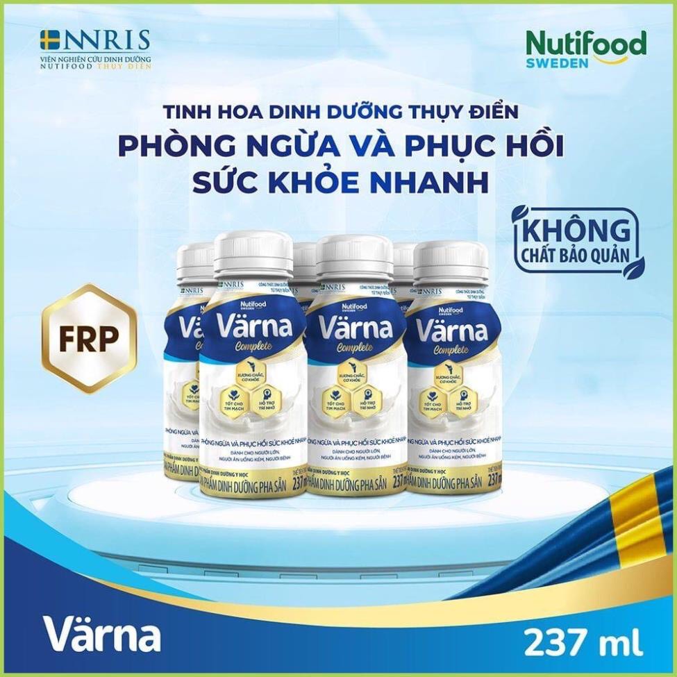 Thùng 24 chai Sữa Bột Pha Sẵn Nutifood Varna Complete 237ml - NTMilk
