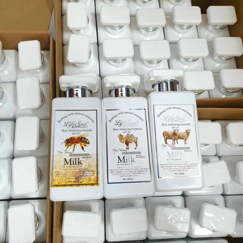 Sữa tắm trắng da milk life spa