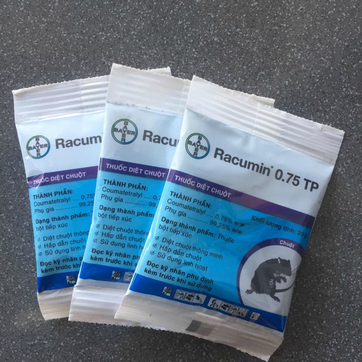 5 Gói Thuốc Diệt Chuột Thông Minh Racumin ( Mẫu mới)