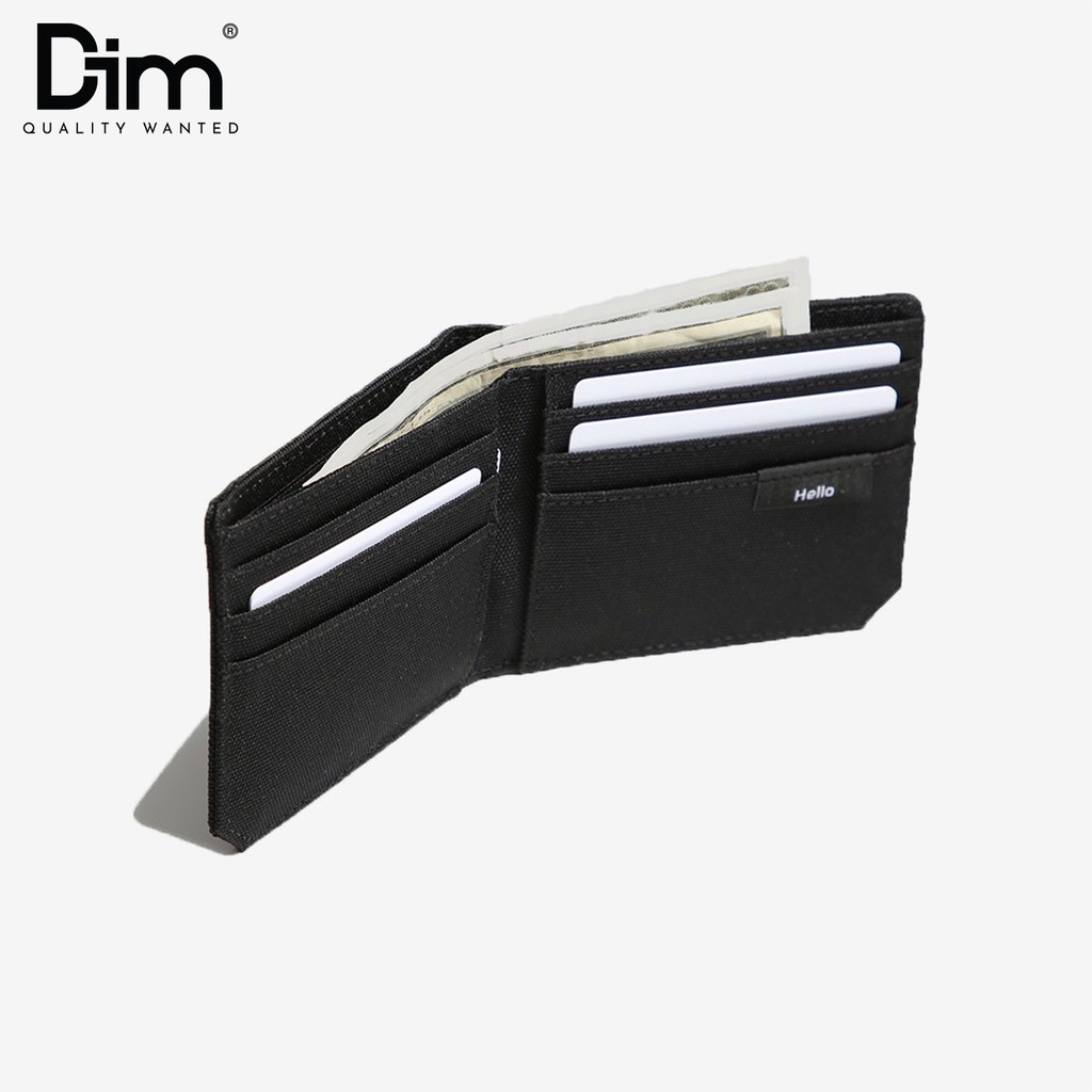 Ví Vải DIM Basic Wallet Unisex ( Đựng 6 - 10 Thẻ  Vải Polyester Canvas Chống Nước Thiết Kế Tối Ưu Chứa Đựng) - Màu Đen