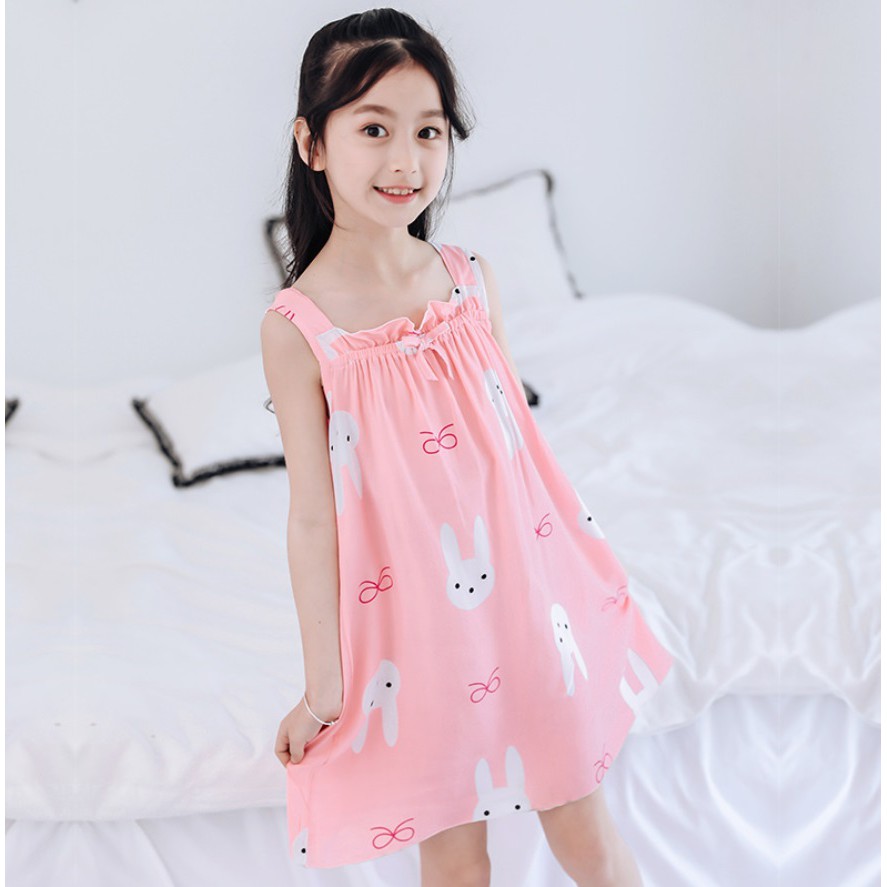 Váy lanh lụa mềm bé gái 27 - 48kg 2021