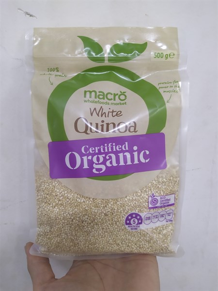 Hạt diêm mạch hữu cơ Macro White Quinoa Organic 500g - Úc