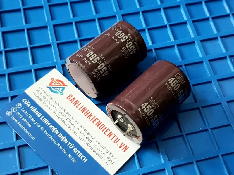 Tụ hóa 450v 560uf kích thước 35x50mm