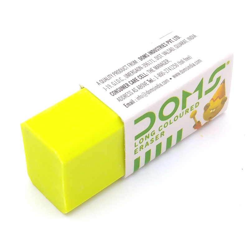 Gôm DOMS Long Coloured 3470 - Màu Vàng