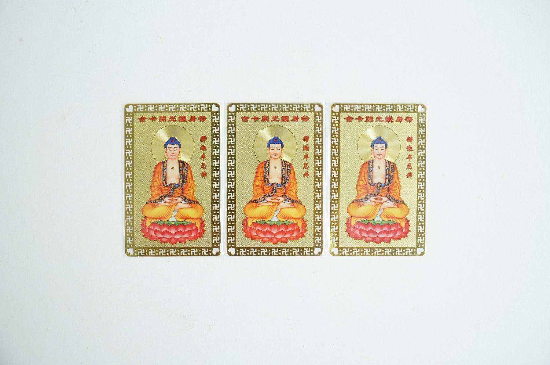 Kim bài Phật A Di Đà bình an sức khỏe