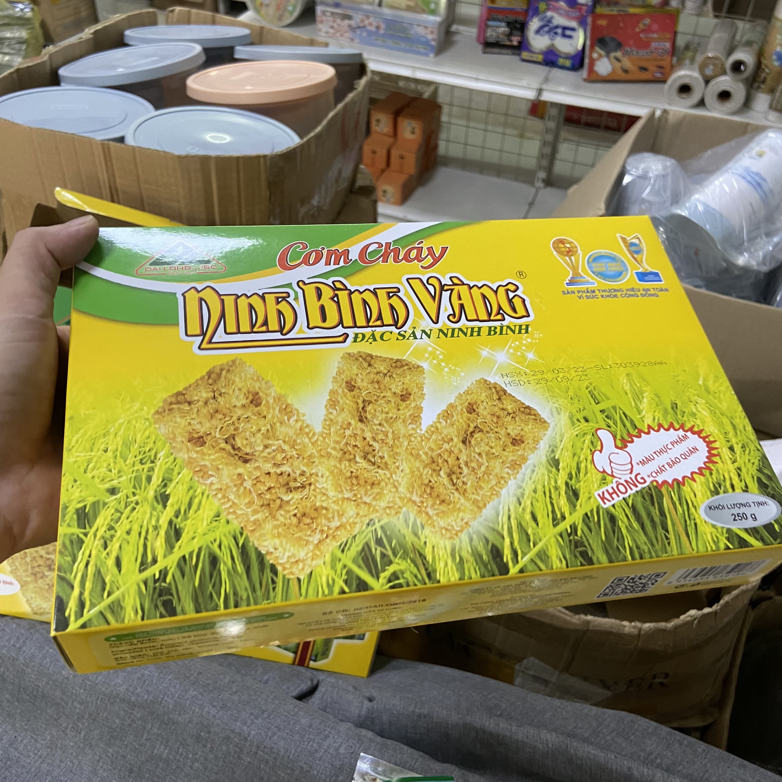 Cơm cháy Ninh Bình Vàng 200g - Cơm cháy Đại Long