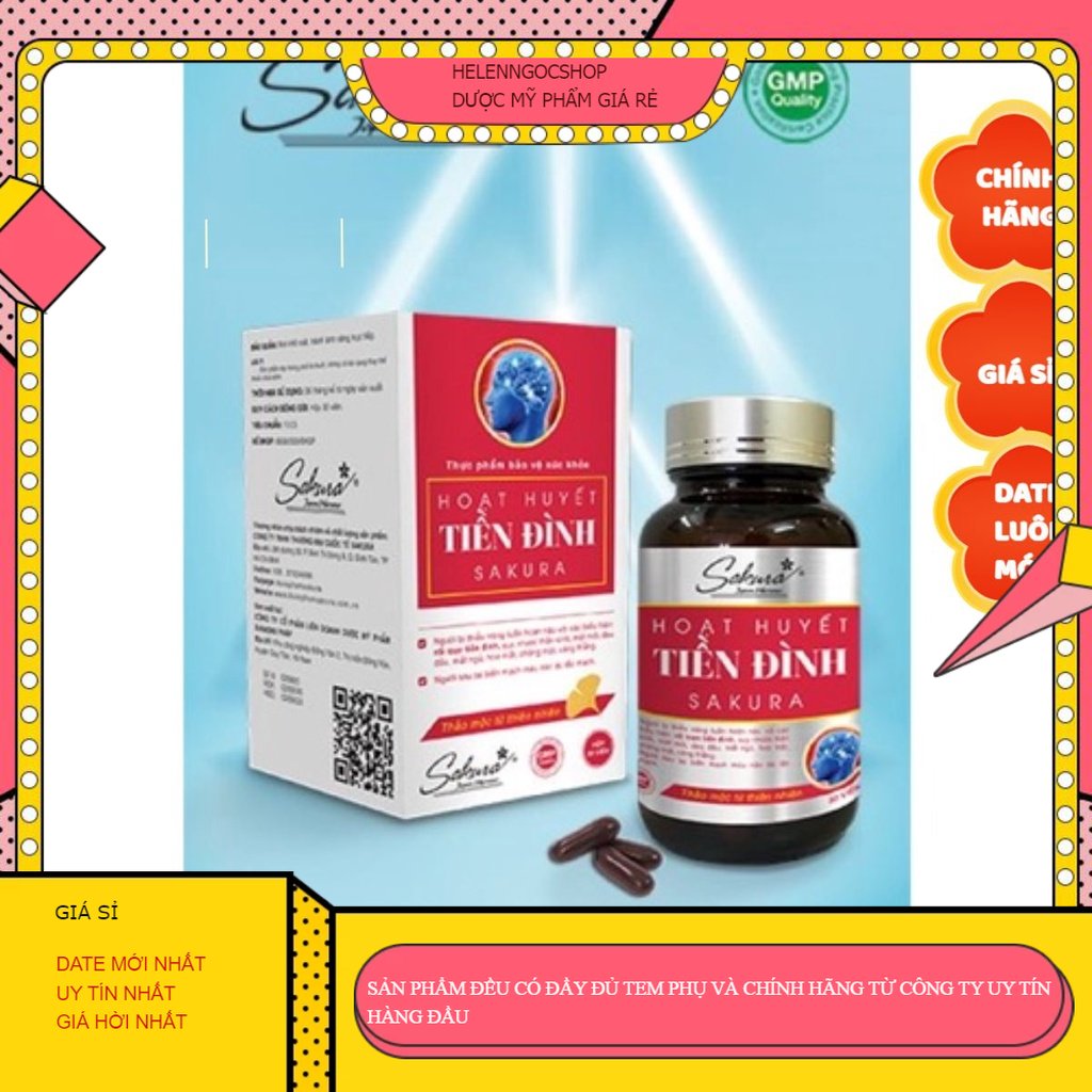 Viên uống hoạt huyết tiền đình sakura – giúp ngăn ngừa và cải thiện các rối loạn tiền đình