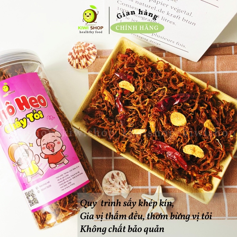 Khô Heo Cháy Tỏi Loại Ngon - Thơm Lừng *KIWISHOP*