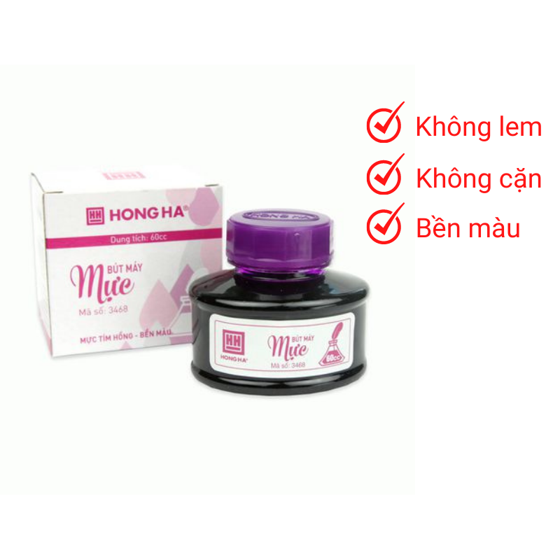 Hộp Mực tím 60ml Hồng Hà 3432 (6/216) (Hộp)