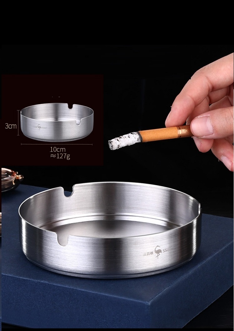 Gạt Tàn Thuốc Lá - Chất Liệu Inox Cao Cấp
