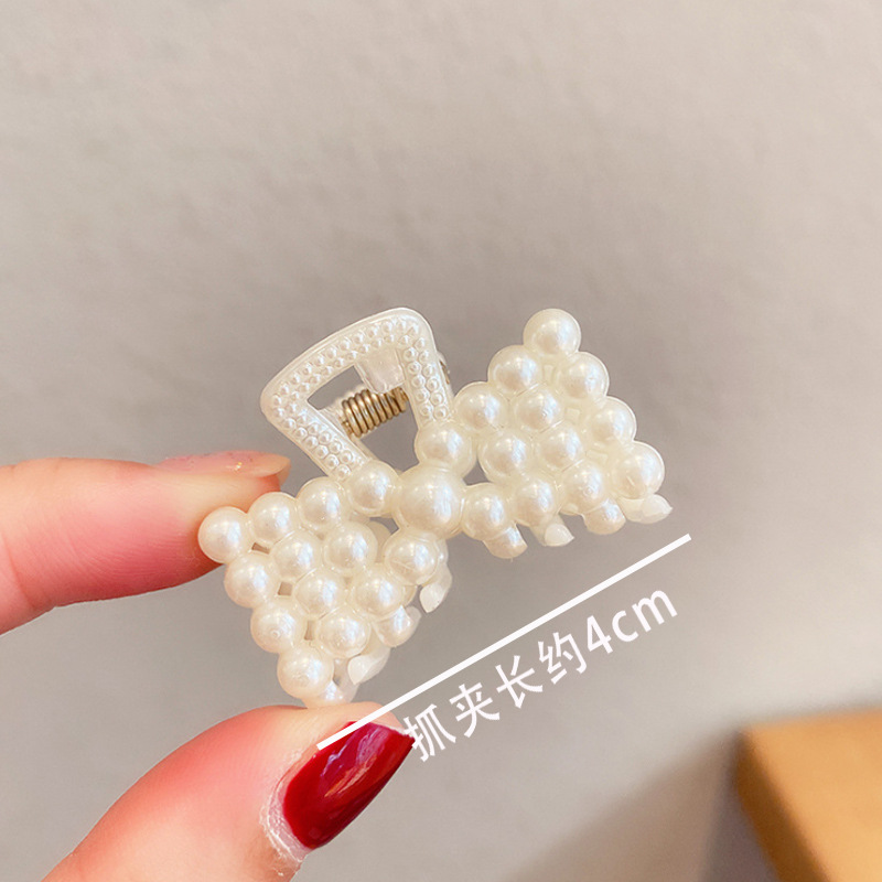 Kẹp tóc kẹp càng cua đính hạt ngọc phong cách Hàn Quốc sang chảnh thanh lịch cho nữ - KT02