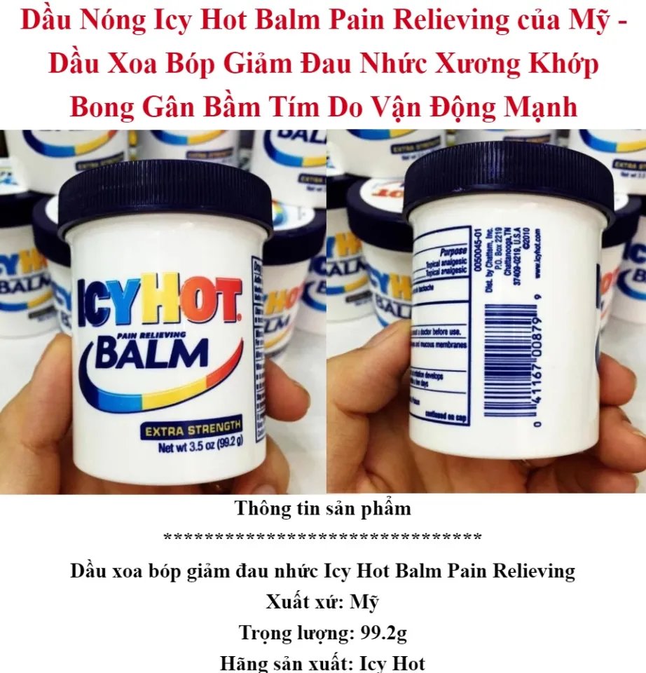 Dầu nóng Icy hot blam mỹ