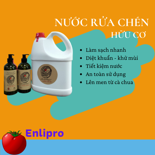 Cô Cà Chua - Nước rửa chén hữu cơ lên men từ cà chua - 4000ml