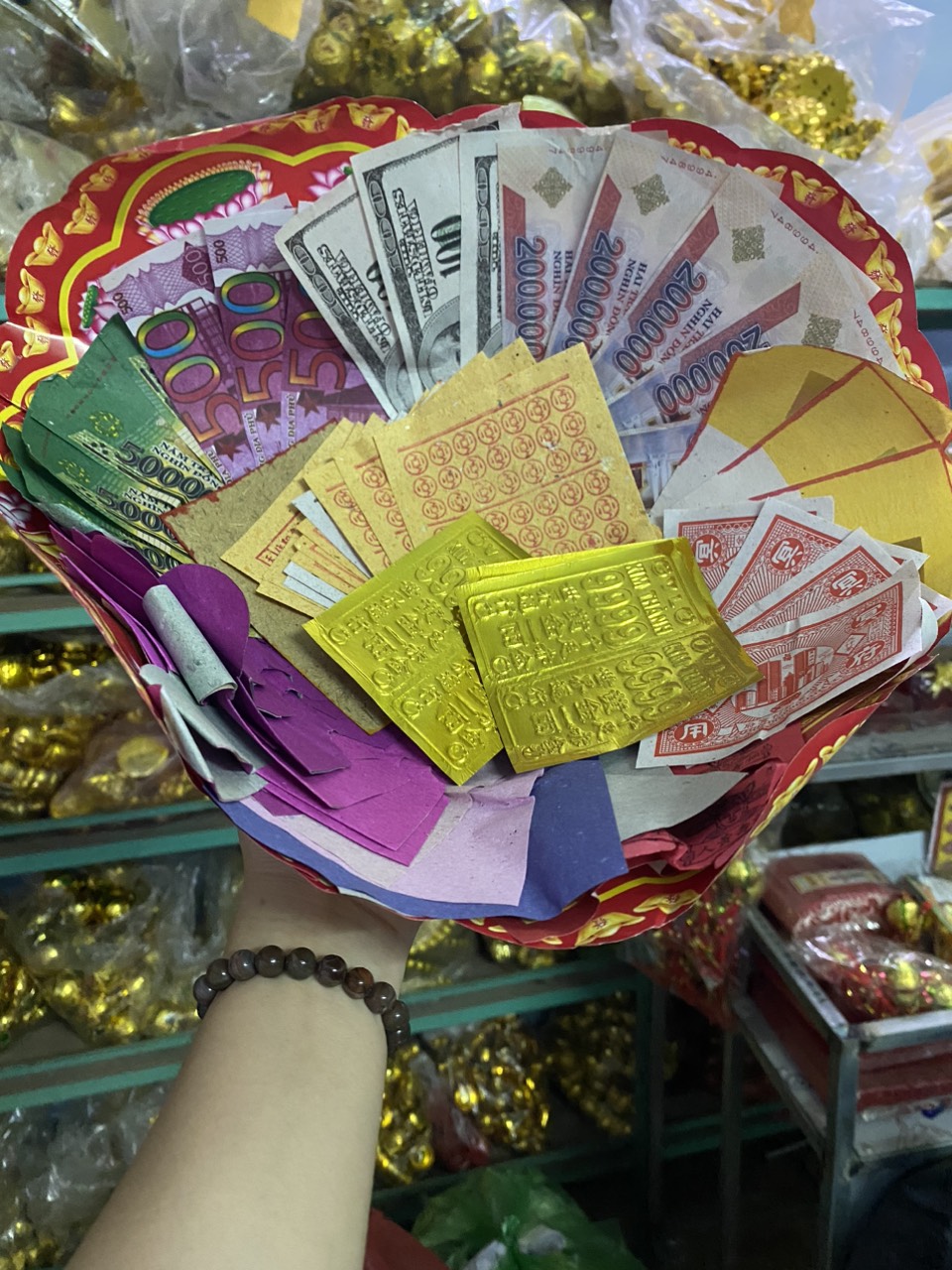 Phần cúng mùng 2 ,16 / bộ vàng mã cúng cô hồn / thuyền cúng mùng 2 .16