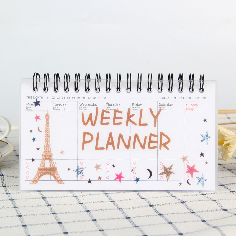 Sổ kế hoạch tuần Hình con thú đáng yêu (Weekly Planner)