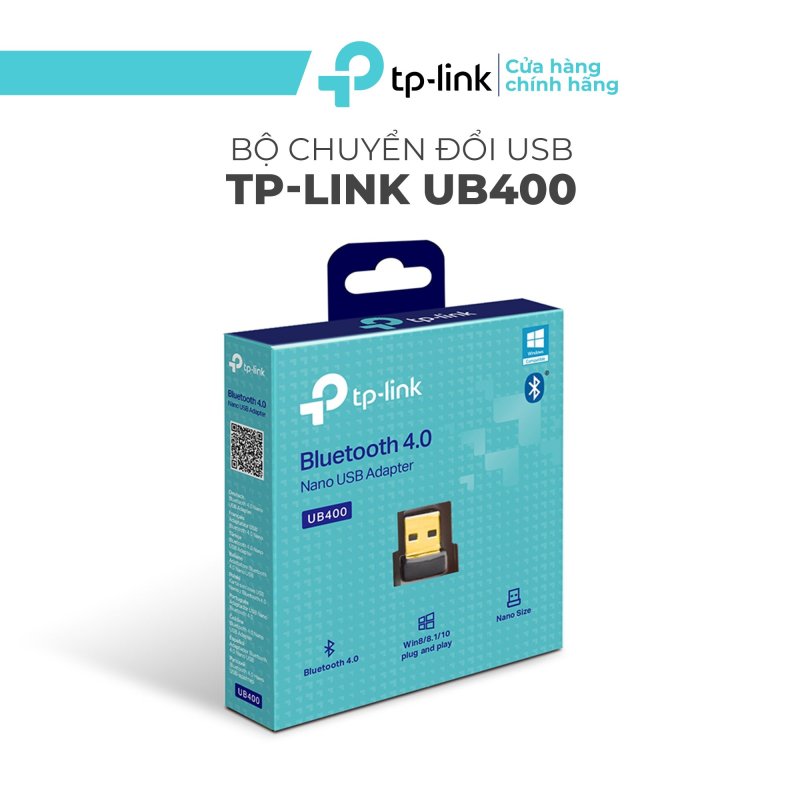 Bảng giá Bộ Chuyển Đổi Bluetooth TP-Link UB400 USB Nano Bluetooth 4.0 - Adapter Bluetooth tiết kiệm năng lượng (BLE) - Kích thước Nano - Bảo hành chính hãng 24 tháng Phong Vũ
