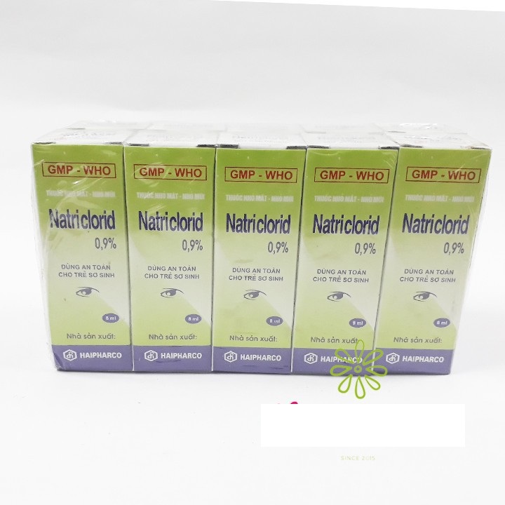 Muối nhỏ mắt mũi cho bé